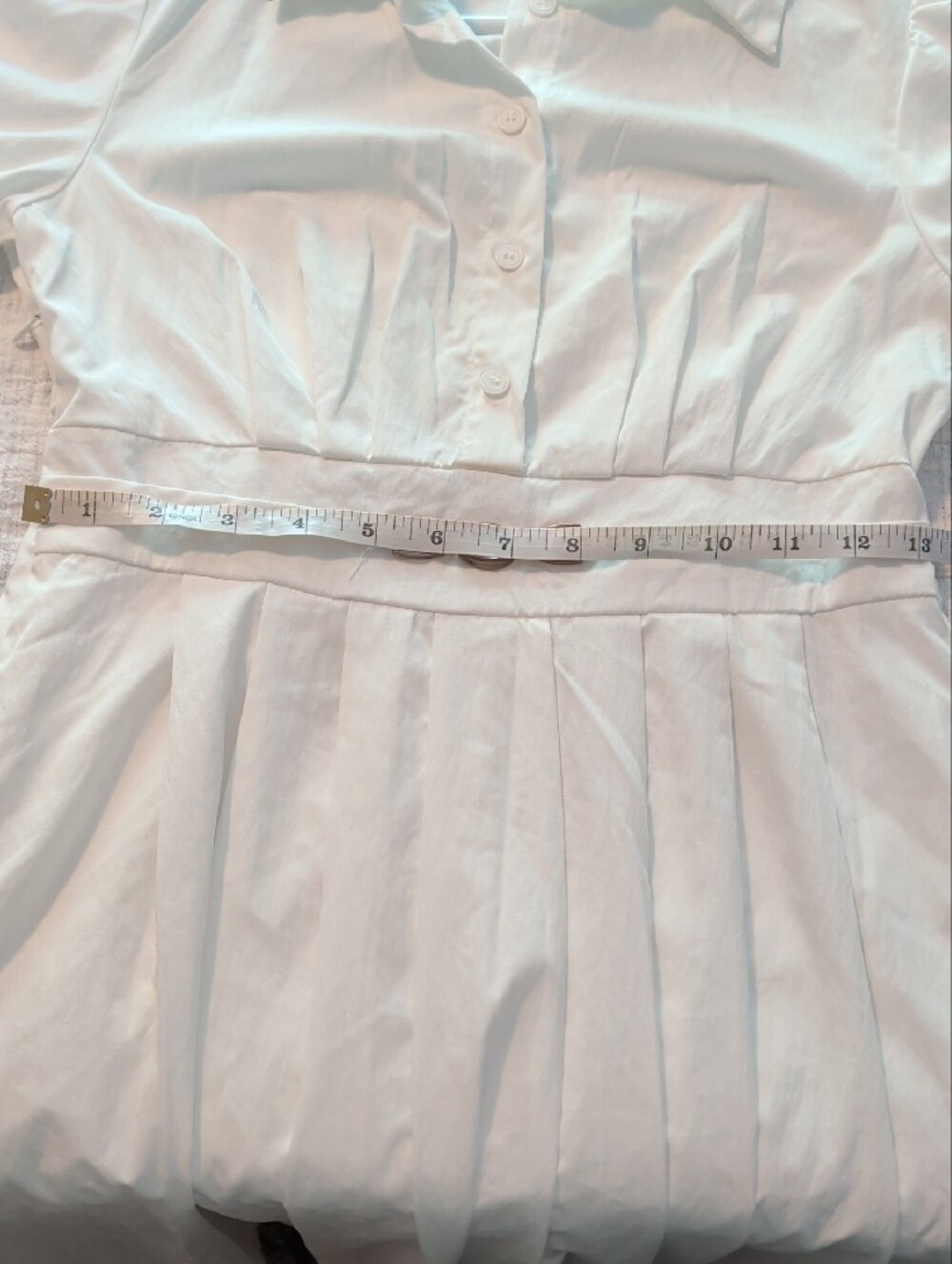 Dazy White Shirt Midi Dress S - Picture 4 of 6